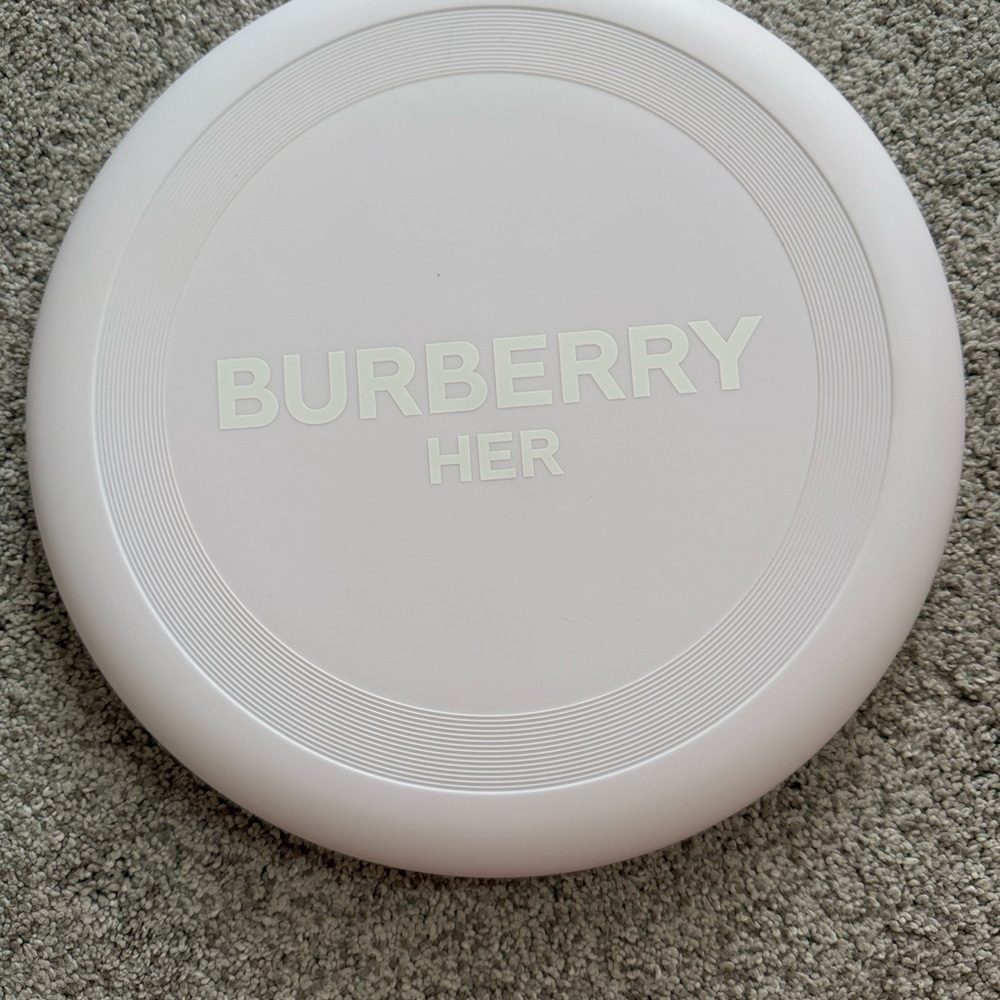 Burberry Pink Limited Edition Frisbee with Travel Pouch | Rare Collector’s Item